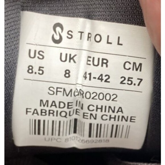 Stroll Golf Shoe Men's Size 8.5 Spikeless Performance Knit Black Espresso - Picture 4 of 11